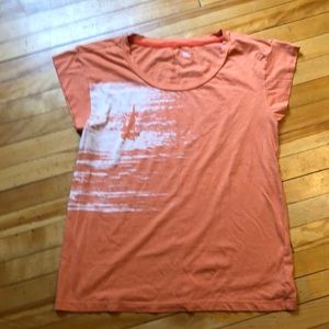 Gap sail boat graph heatwave orange T shirt S